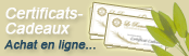 Certificats-cadeaux - Achat en ligne