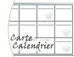 Carte Calendrier &agrave; conserver